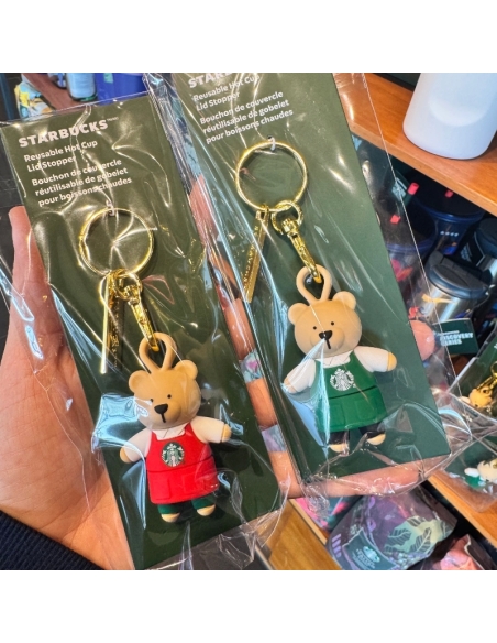 (Red) Bearista Keychain Lid Stopper