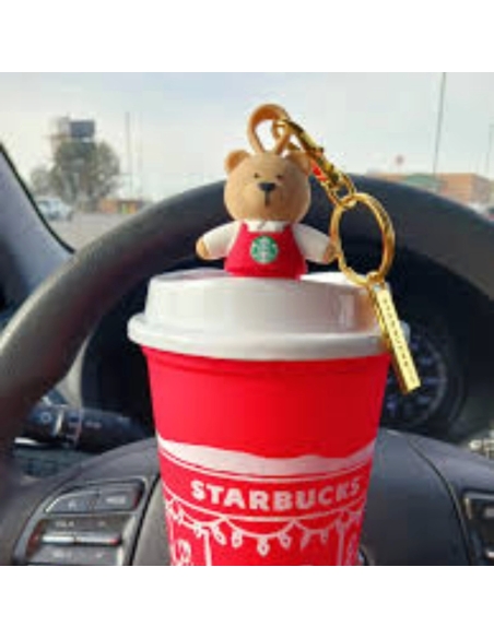 (Red) Bearista Keychain Lid Stopper