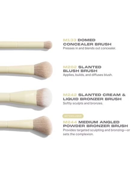 *SOBRE PEDIDO* Buttery Blends 4-Piece Face Brush Set